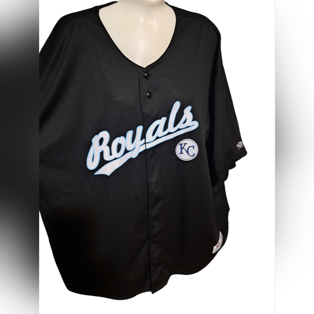 Royals Genuine Merchandise Black Baseball Jersey Mens 2XL